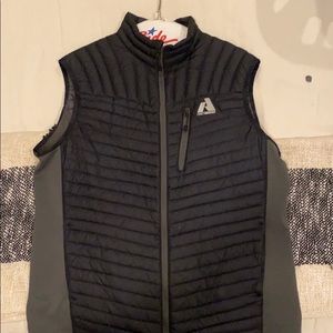 Eddie Bauer First Ascent Down Vest Black Grey